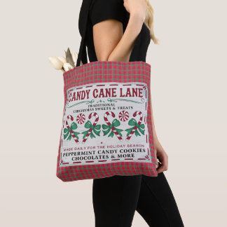 Whimsical Vintage Christmas Tote Bag