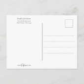 Whimsical Vintage Easter Bunny Briefkaart (Achterkant)