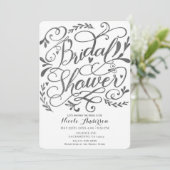 Whimsical Vintage Lettering Chalk Vrijgezellenfees Kaart (Staand voorkant)