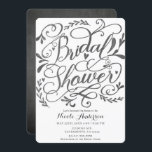 Whimsical Vintage Lettering Chalk Vrijgezellenfees Kaart<br><div class="desc">Pas voor uw gebeurtenis aan.</div>