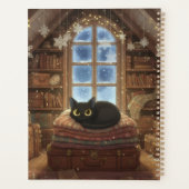 Whimsical Vintage Zolder Zwarte Kat Planner (Achterkant)