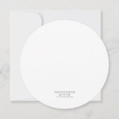 Whimsical  Vinyl 45 Record Party Kaart (Achterkant)