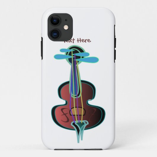 Whimsical Viool iPhone 5 Hoesje (Achterkant)