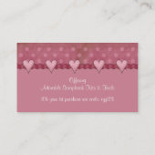 Whimsical Visitekaartje: Angel Heart Design Visitekaartje (Achterkant)