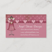 Whimsical Visitekaartje: Angel Heart Design Visitekaartje (Voorkant)