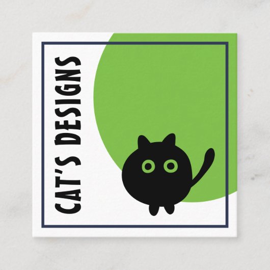 Whimsical  visitekaartje template (Voorkant)