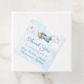 Whimsical vliegtuig dank u voor verjaardag doop bedankjes labels (In situ)