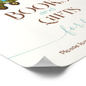 Whimsical Vliegtuig Teddy beer Boeken en geschenke Poster (Hoek)