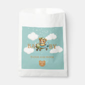 Whimsical Vliegtuigpiloot Teddy Bear Baby shower Bedankzakje (Voorkant)