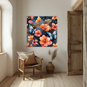 Whimsical vlinder illustratie uniek perfect poster