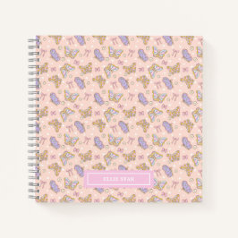 Whimsical Vlindermeisje Gepersonaliseerd Notitieboek