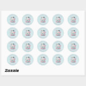 Whimsical Vlinders in een Pot Moederdag Ronde Sticker (Vel)