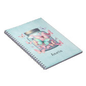 Whimsical Vlinders in een Pot Notitieboek (Rechterzijde)