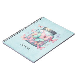 Whimsical Vlinders in een Pot Notitieboek