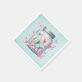 Whimsical Vlinders in een Pot Servet (Hoek)