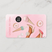 Whimsical Voedsel Catering Dame VIP Zakelijke Visi Visitekaartje (Voorkant)
