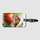 Whimsical Vogels & Appel Delight Bagagelabel (Voorkant (horizontaal))