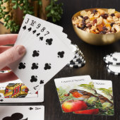 Whimsical Vogels & Appel Delight Pokerkaarten (Insitu)