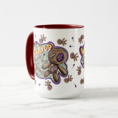 Whimsical Voodoo Doll Mug Mok (Voorkant links)