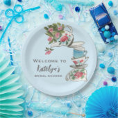 Whimsical Vrijgezellenfeest Tea Party Papieren Bordje (Feest)