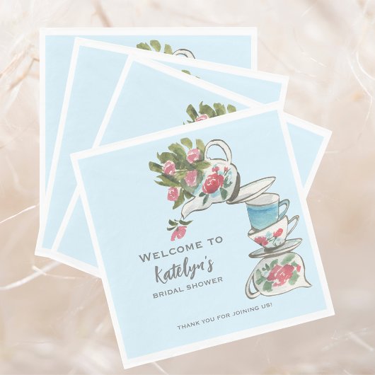 Whimsical Vrijgezellenfeest Tea Party Servet