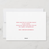 Whimsical Vrolijk Helder Foto Overlay Kerstmis Feestdagenkaart (Achterkant)