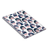 Whimsical Vrouwen: Cartoon Gezichtskunst Notitieboek (Rechterzijde)