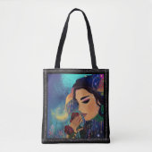 Whimsical vrouwen met rozen tote bag (Voorkant)
