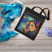 Whimsical vrouwen met rozen tote bag