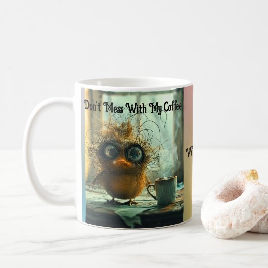 Whimsical Wackadoodle Coffee Cup  Koffiemok (Met donut)