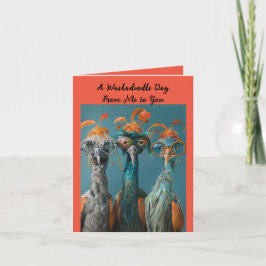 Whimsical Wackadoodle Day van mij naar jou Feestdagen Kaart