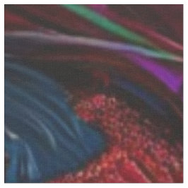 Whimsical Wackadoodle Pink Blue Feathers 1 yard Stof