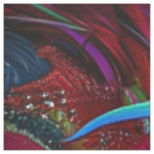 Whimsical Wackadoodle Pink Blue Feathers 1 yard Stof (Swatch)