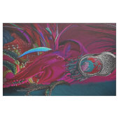 Whimsical Wackadoodle Pink Blue Feathers 1 yard Stof (Fat Quarter)
