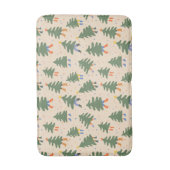 Whimsical Walking Christmas Trees Patroon Badmat (Voorkant Verticaal)
