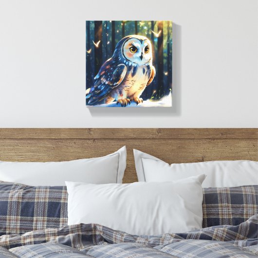Whimsical Wall Art voor wijsheid, charme, geluk Canvas Afdruk (Insitu (Slaapkamer))