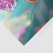 Whimsical Walrus Hippo Decoupage Tissuepapier (Detail)