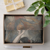 Whimsical Waltz Art Nouveau Droom in Rust & Zilver Tissuepapier (Geschenk)