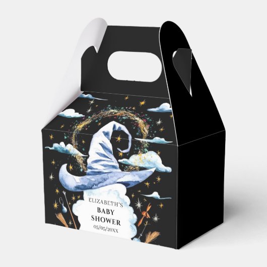 Whimsical Wand Wizard Pet Baby shower Bedankdoosjes (Voorkant Zijde)