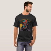 Whimsical Warrior Colorblock T-shirt (Voorkant volledig)