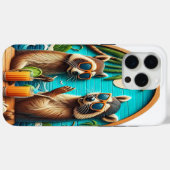Whimsical wasberen neergestreken op rustieke tafel Case-Mate iPhone case (Achterkant (horizontaal))