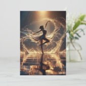 Whimsical Water Dance Party Invitation | Mermaid / Kaart (Staand voorkant)