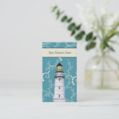 Whimsical Water Lighthouse Nautisch Visitekaartje (Staand voorkant)