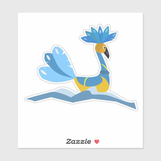 Whimsical Waterbird Sticker (Vel)