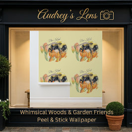 Whimsical Watercolor Bumblebee Nursery Behang