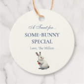 Whimsical Watercolor Bunny  Easter Brunch  Bedankjes Labels (Voorkant)