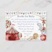Whimsical Watercolor Circus Carnival Book Request Informatiekaartje (Voorkant)