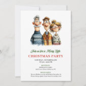 Whimsical Watercolor Family Editable Christmas  Kaart (Voorkant)