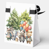 Whimsical Watercolor Forest Birthday Bedankdoosjes (Achterkant)