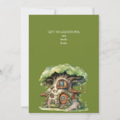 Whimsical Watercolor Forest Birthday Invitation Kaart (Achterkant)